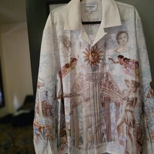 Casablanca White Shirt Le Temple Du Savoir Sz Xl